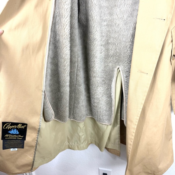 Clipper Mist vintage Classic Tan Trench Coat size 40 - Picture 10 of 14